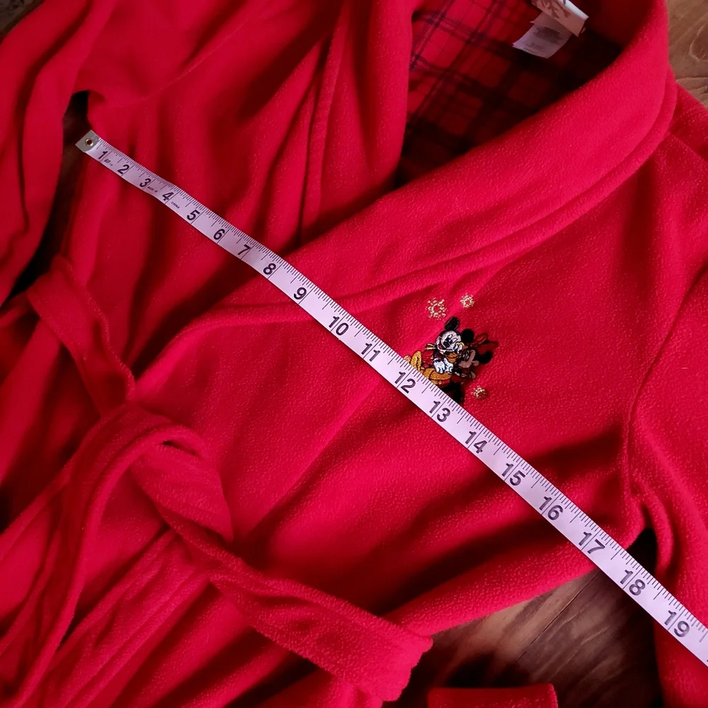 Disney Mickey Red Fleece Robe Junior Size Large